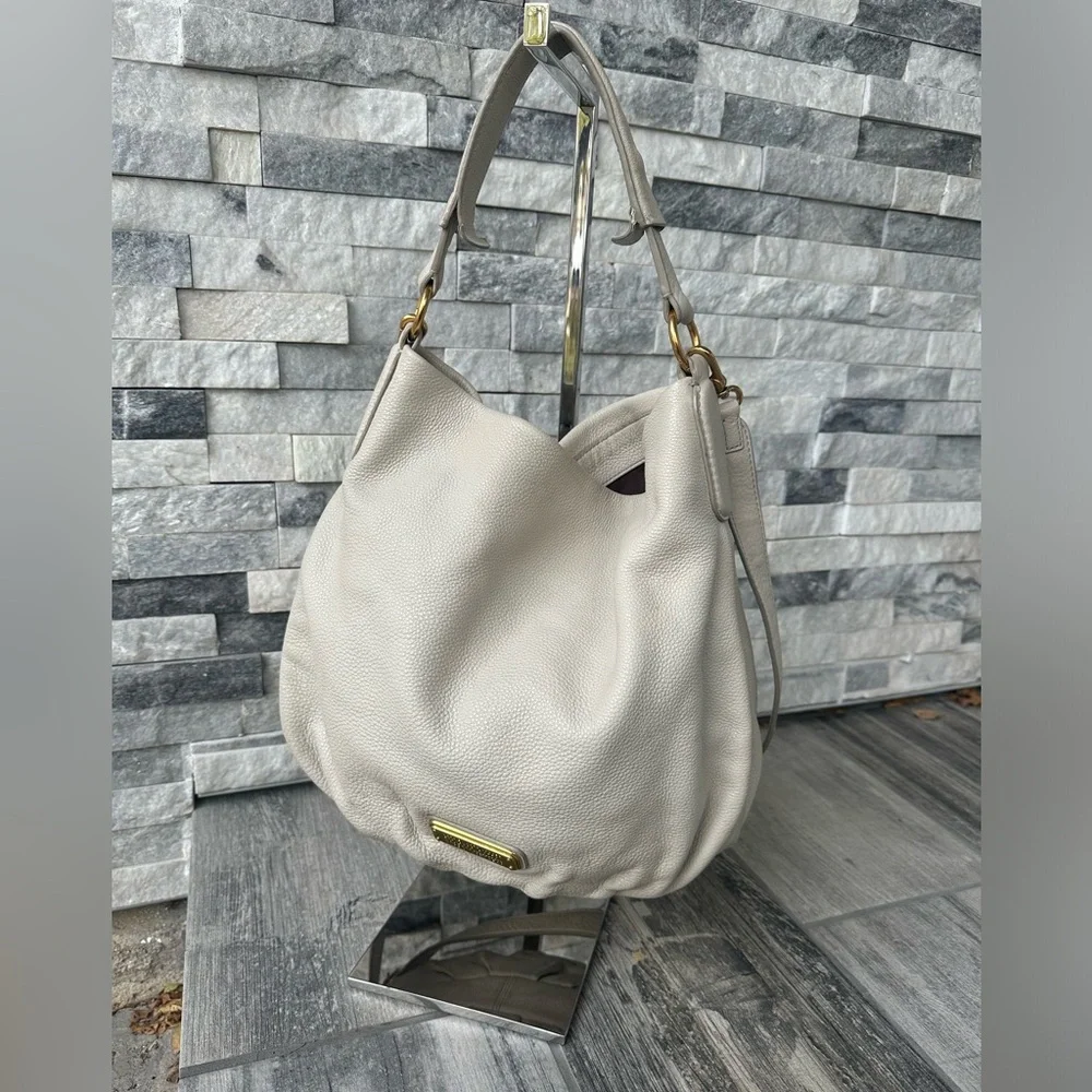 Marc by Marc Jacobs Classic Q Hillier Hobo White Workwear Handbag Purse Two Way - Picture 4 of 17
